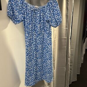 ZARA BLUE FLORAL DRESS